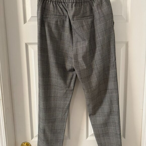 Vero Moda Black & White Plaid Checkered Ankle Trousers - Size M - Picture 4 of 4